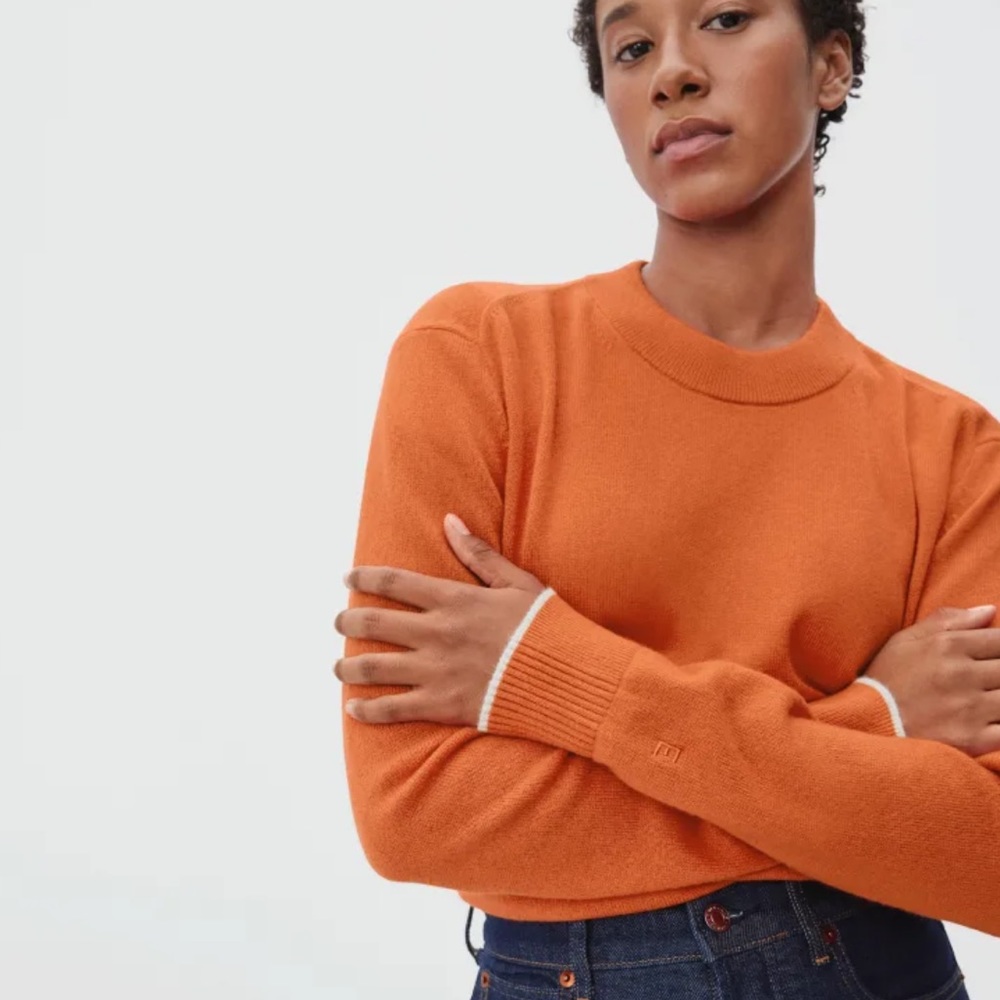 Everlane Persimmon cashmere sweater New without tags size small women’s oversize